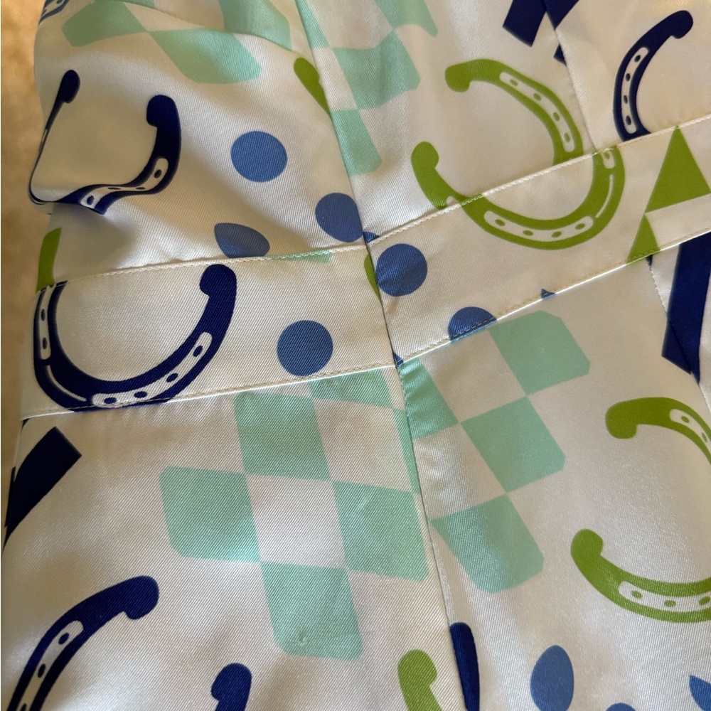 Vineyard Vines Kentucky Derby 100% Silk Sleeveless Maxi Dress - Picture 6 of 9